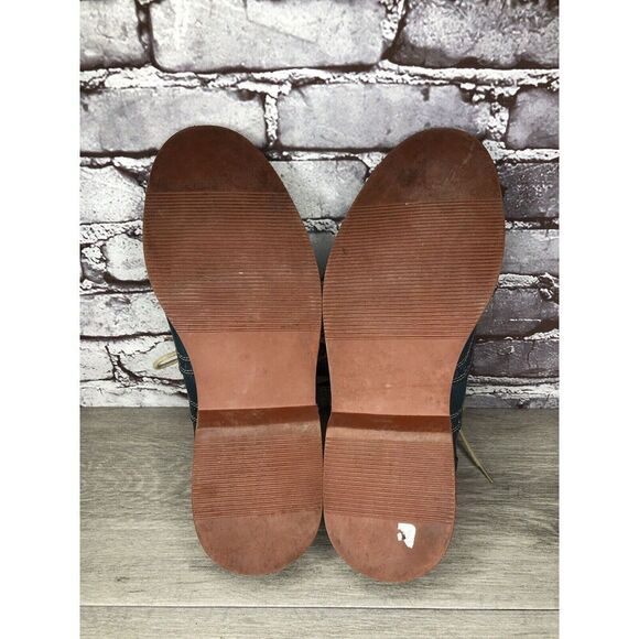 1901 Blue Leather Wingtip Oxfords Lace Up Shoes Men's Sz 9.5M US/43EU M72913 - Picture 9 of 16